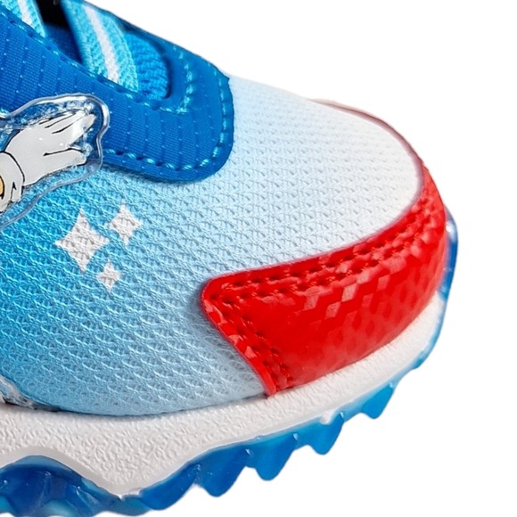 SONIC Toddler Light Up Walking Sneakers Size 7 (15cms) Blue Lightweight Shoes - Picture 14 of 16